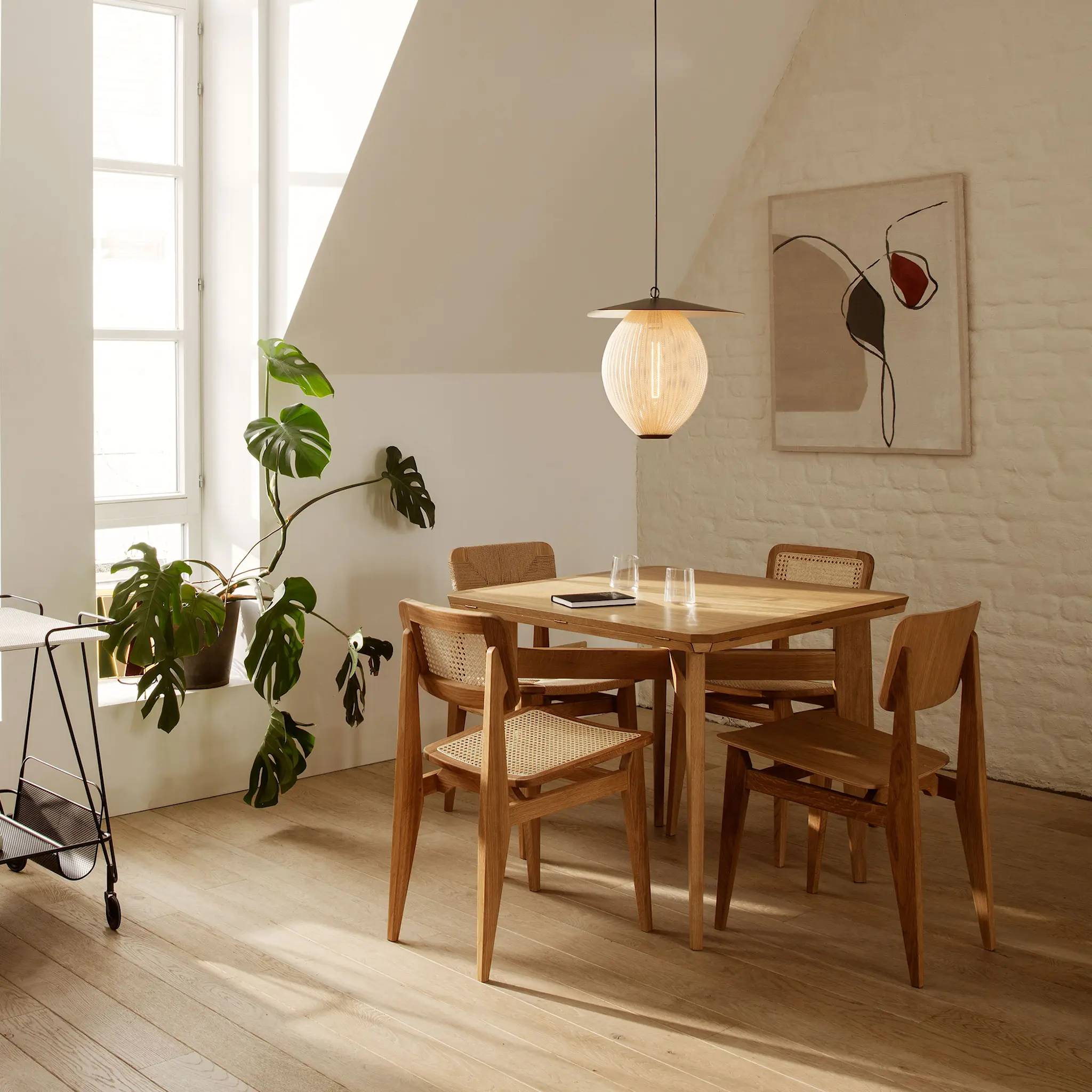 C-Chair matstol fanér