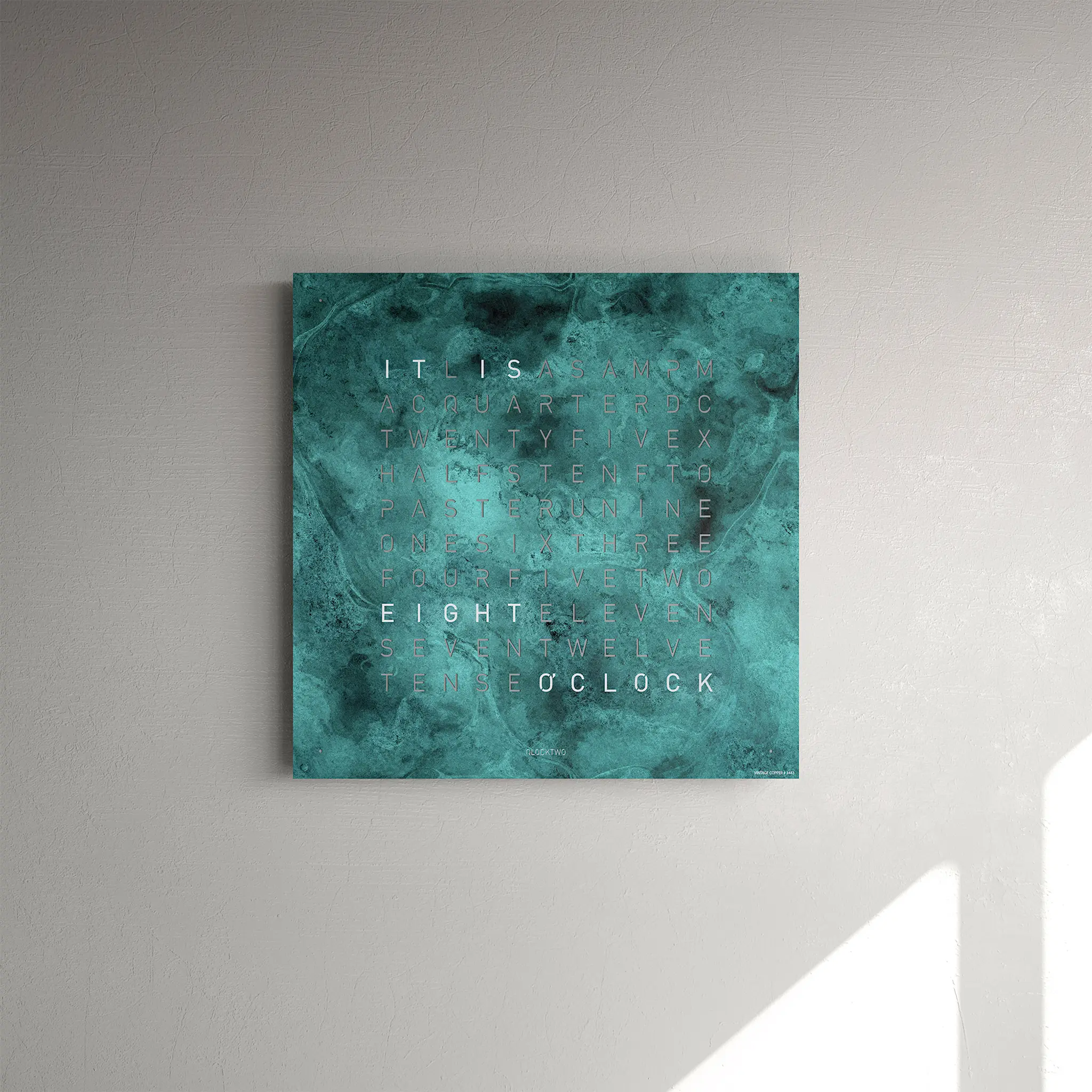 Qlocktwo Earth 45 Creator's Edition – Vintage Copper