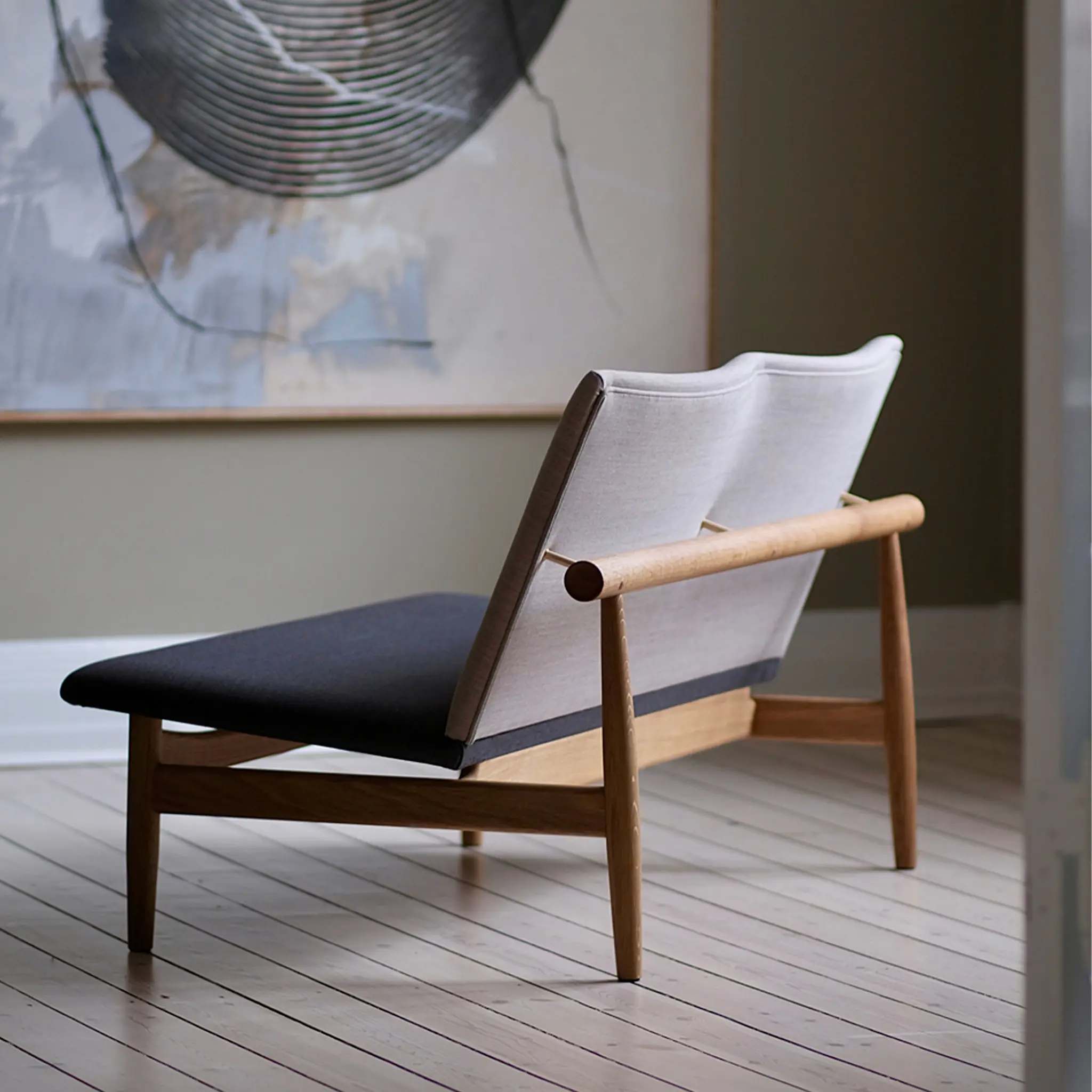 Japan soffa 2 sits Dark oiled oak