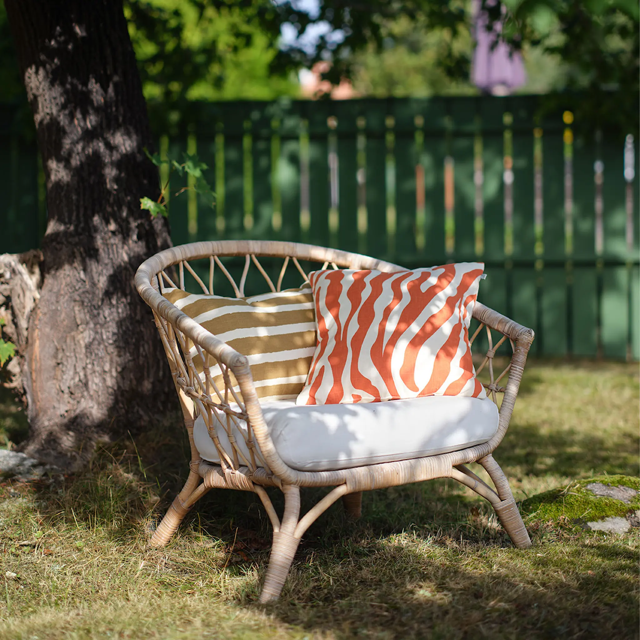 Utomhuskudde block stripe 40x60 cm