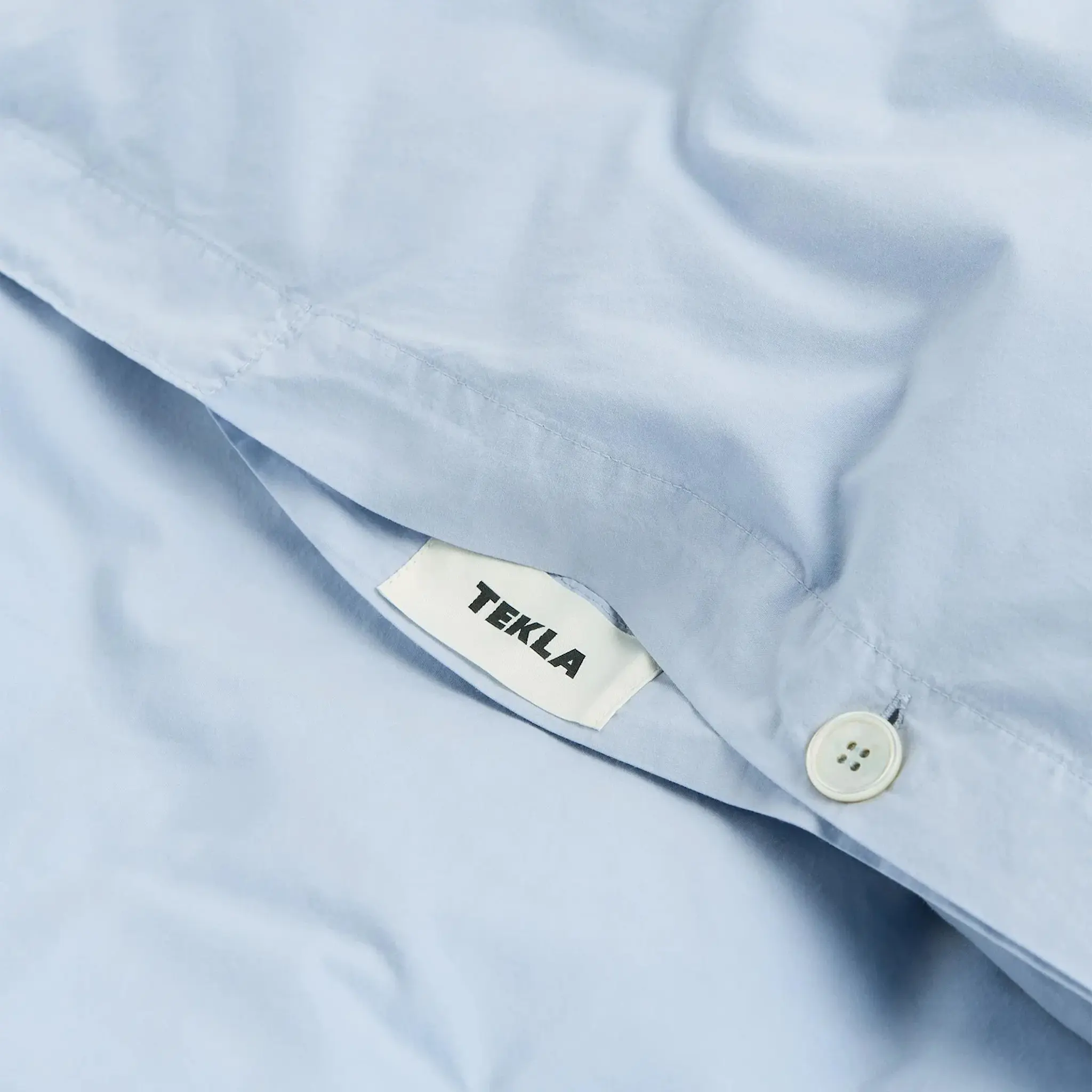 Percale Solid Morning Blue påslakan