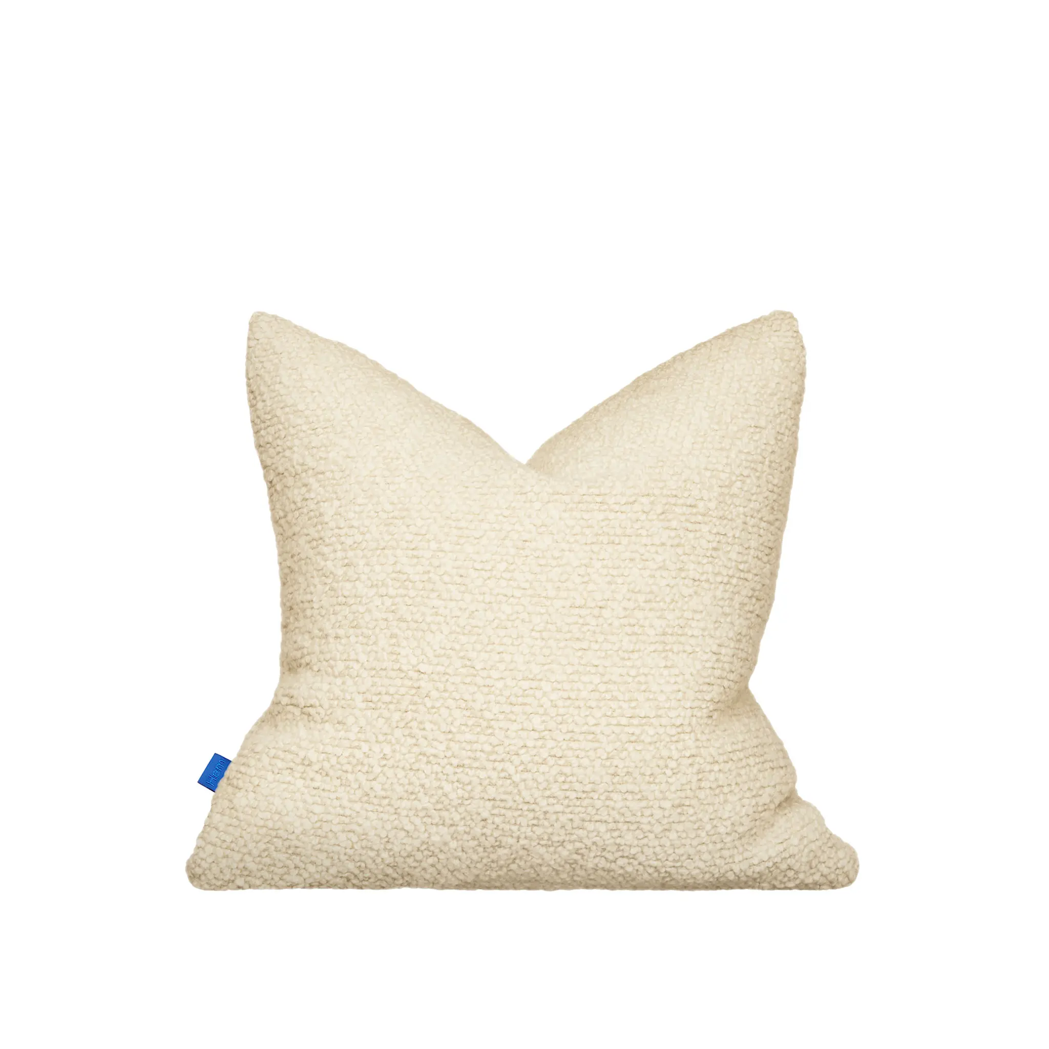 Chunky Bouclé Cushion Medium Pebble