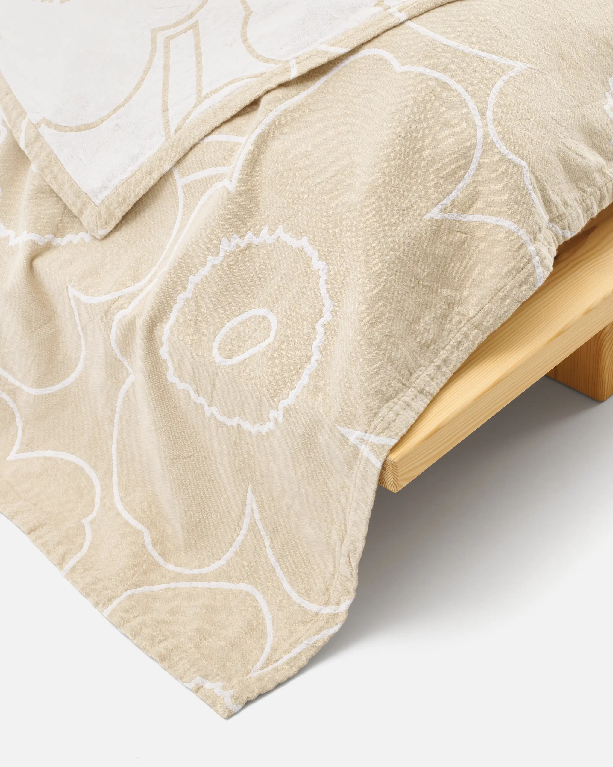 Piirto Unikko överkast White / Off-White