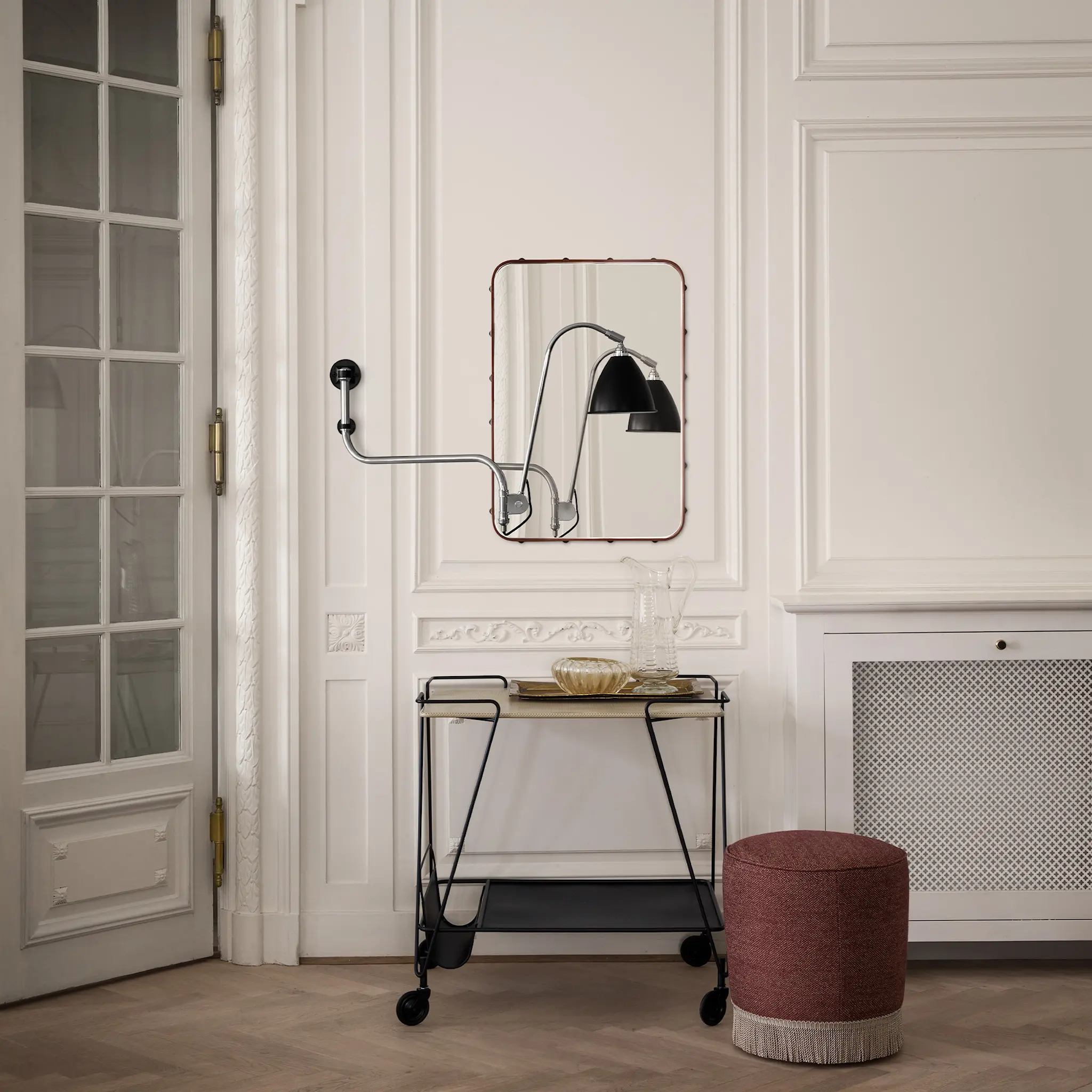Adnet Rectangulaire spegel 115 cm