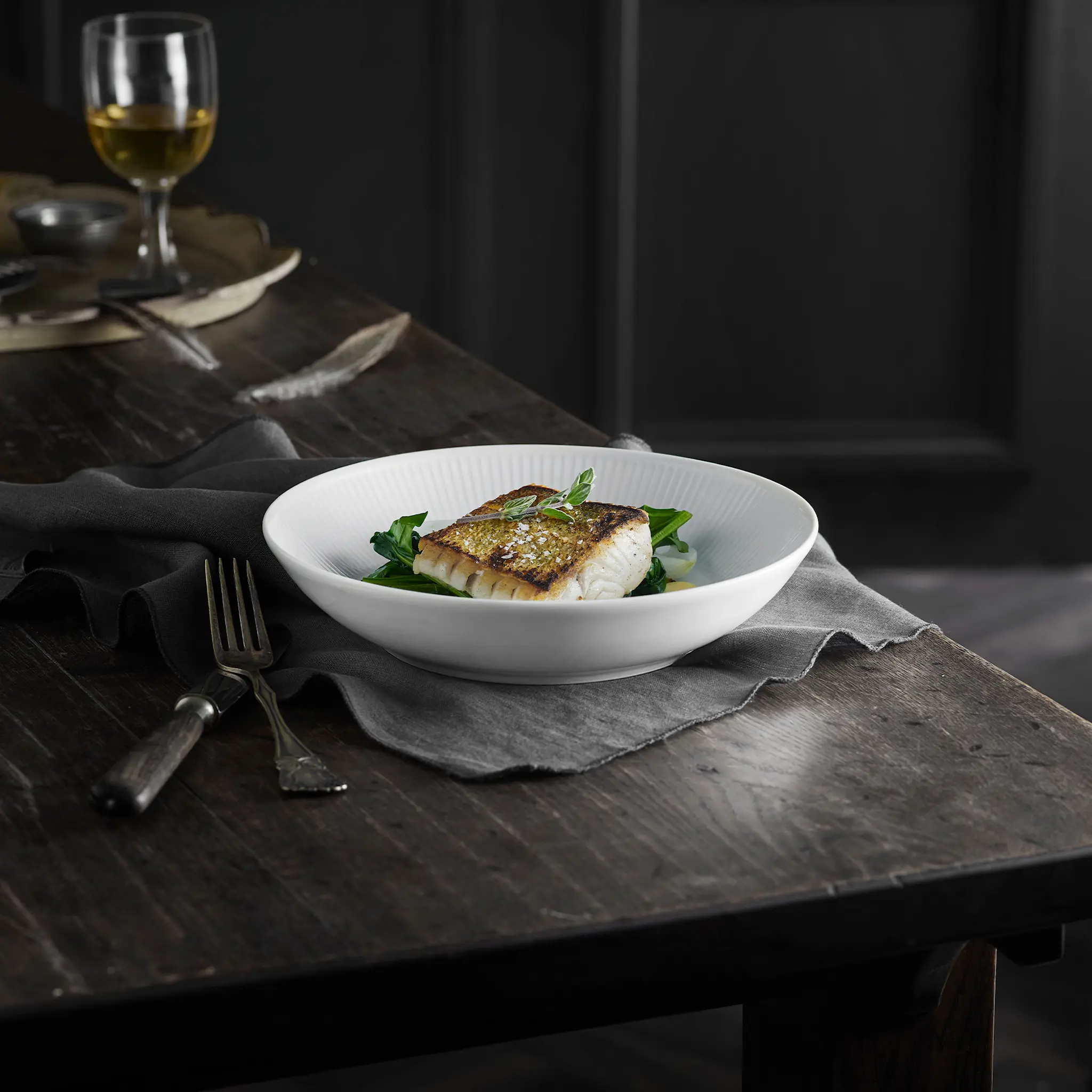Plissé Dinner Bowl 20 cm