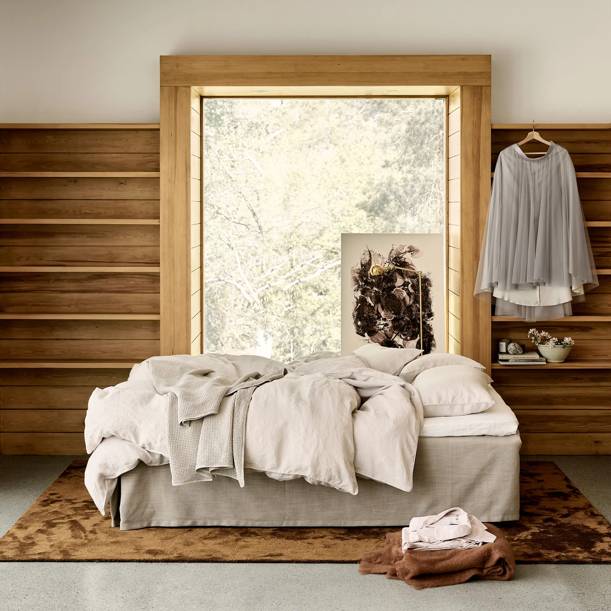 Venezia Linen Nature sängkappa