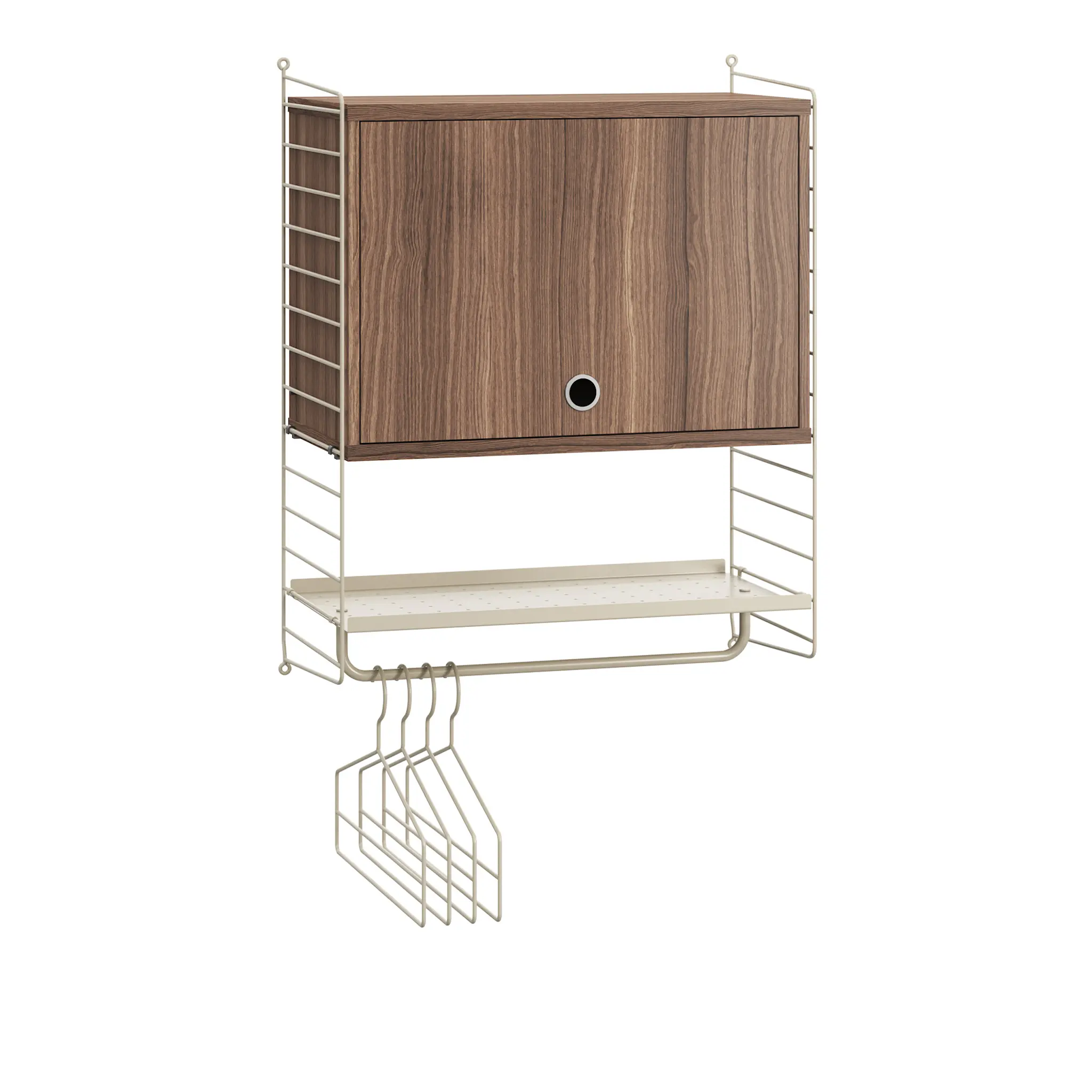 Hall hyllsystem V ask/beige