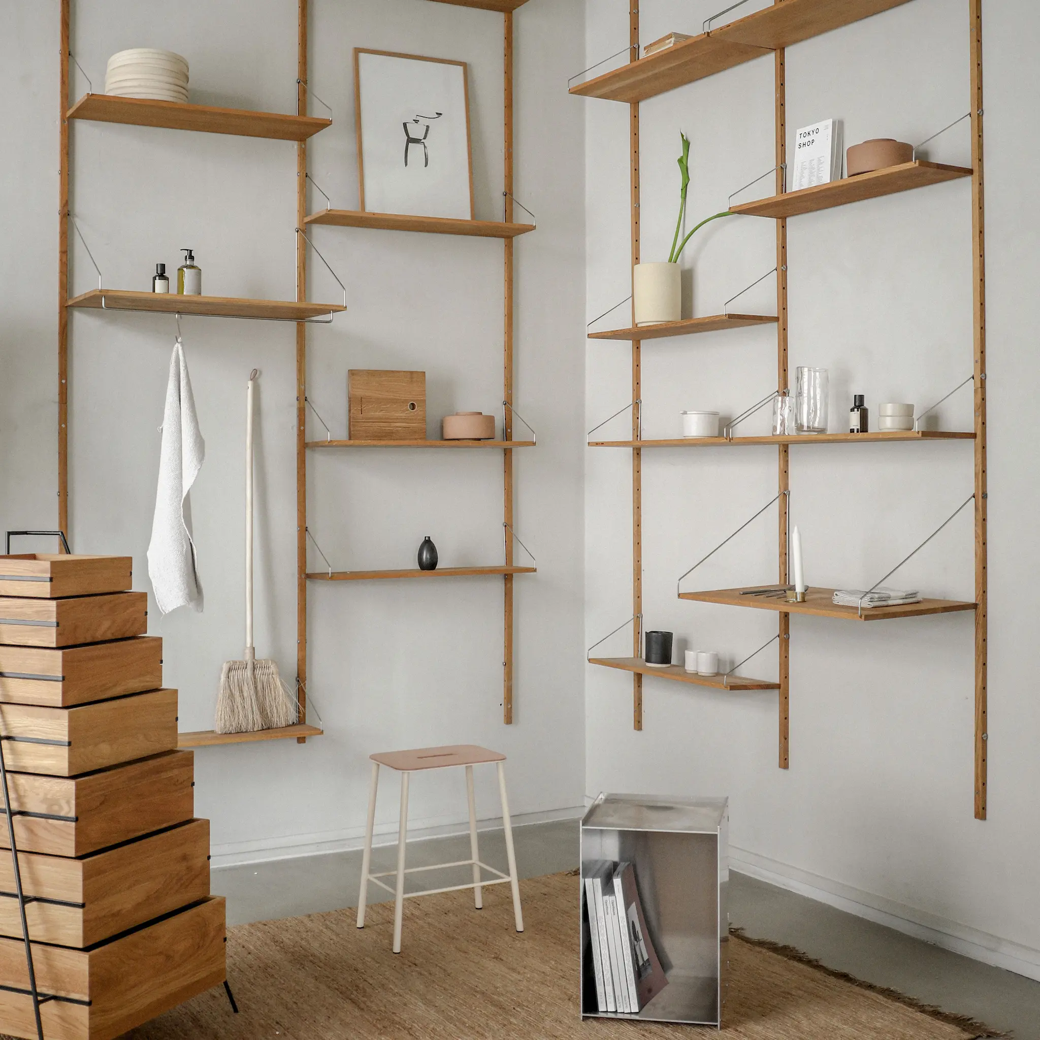 Shelf Library Single Section hyllsystem 185/60