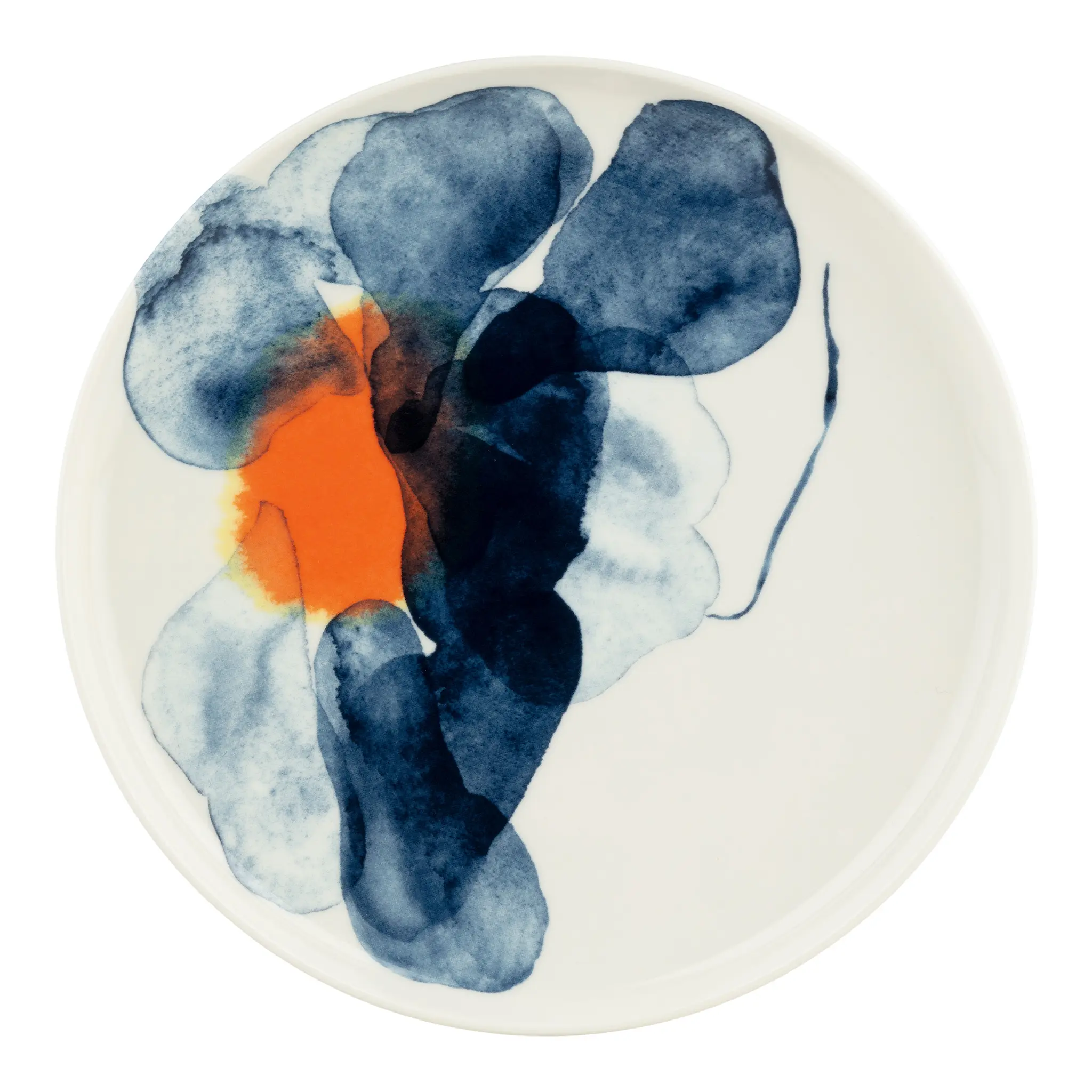 Valssi White Blue Orange tallrik 25 cm