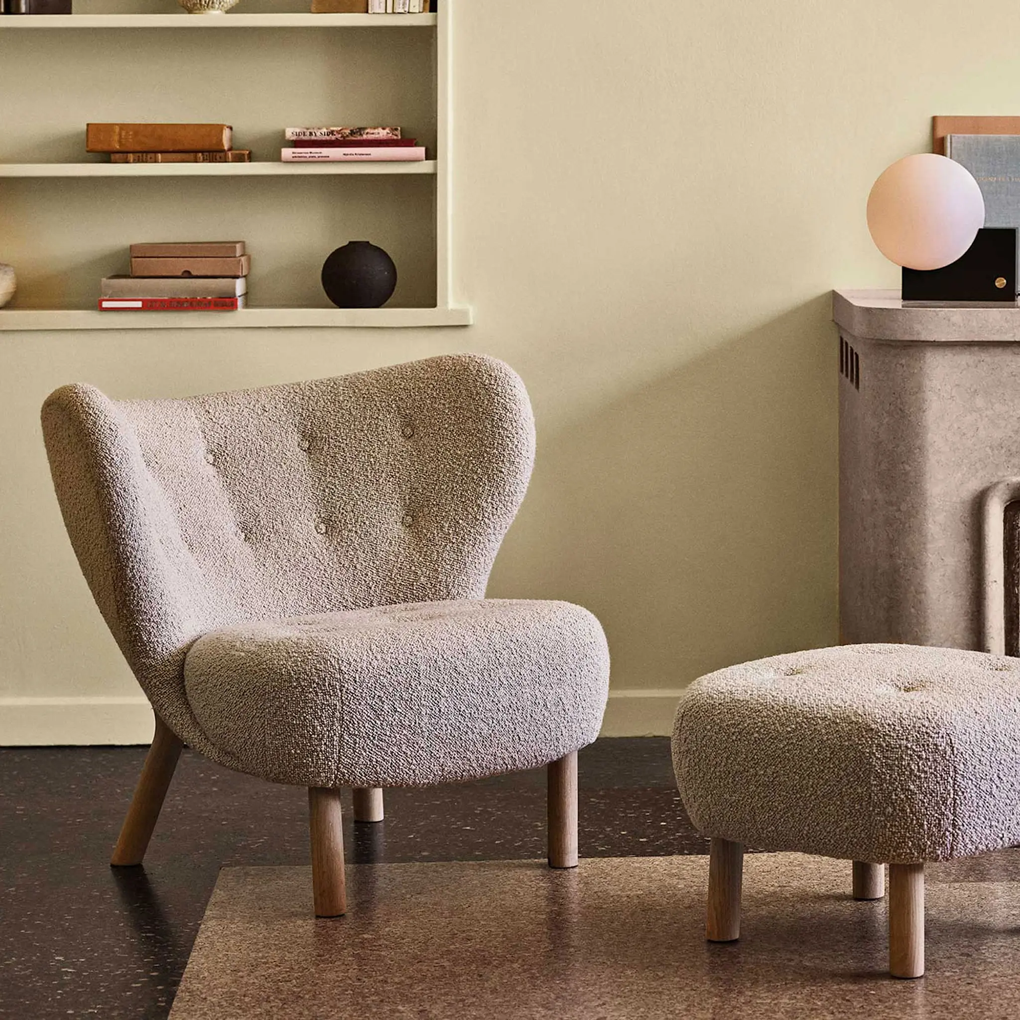Little Petra Pouf - Hallingdal 130/Oak