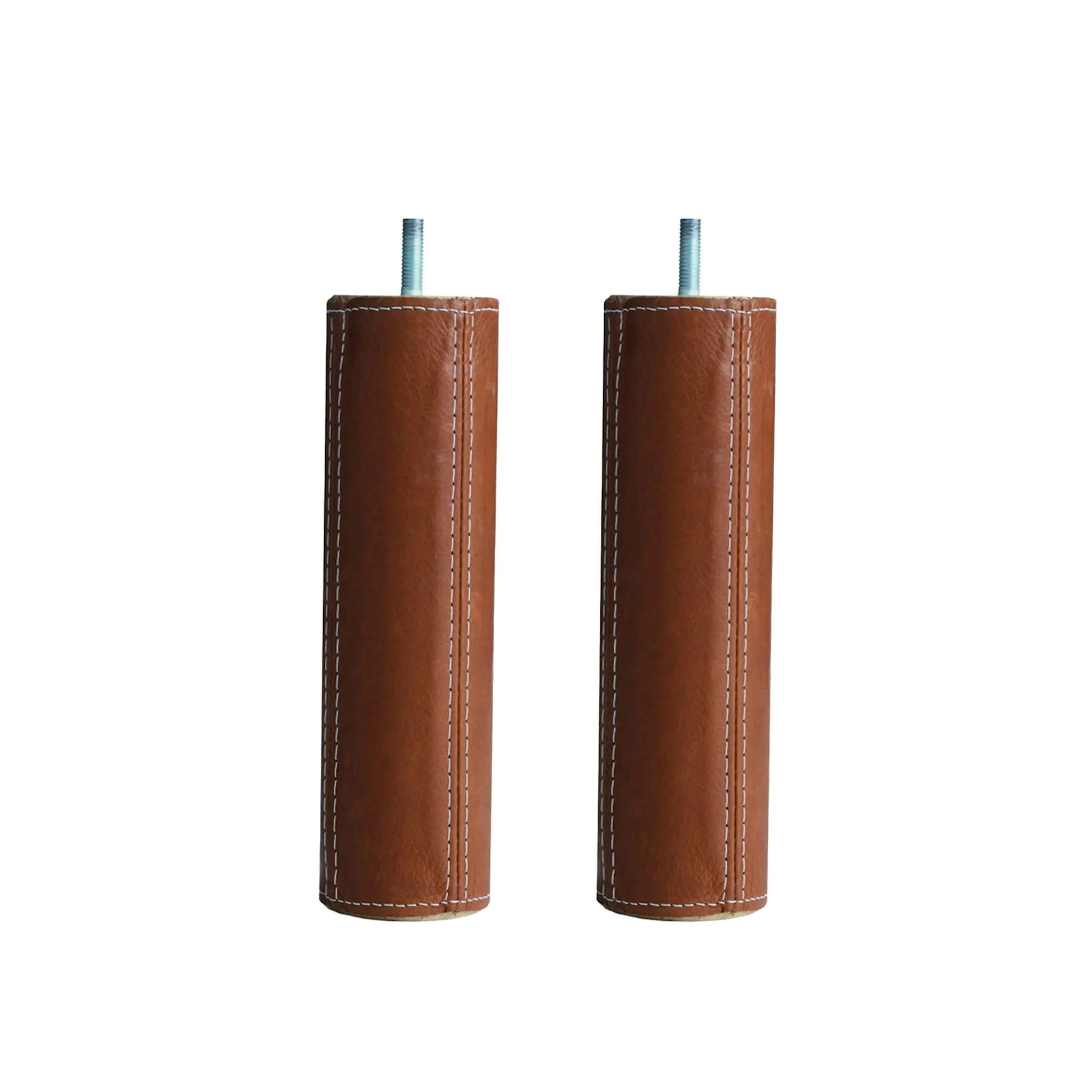 Runda Ben Ø 5,5 cm, Höjd 12 cm Läder Dakota 24, 2-pack