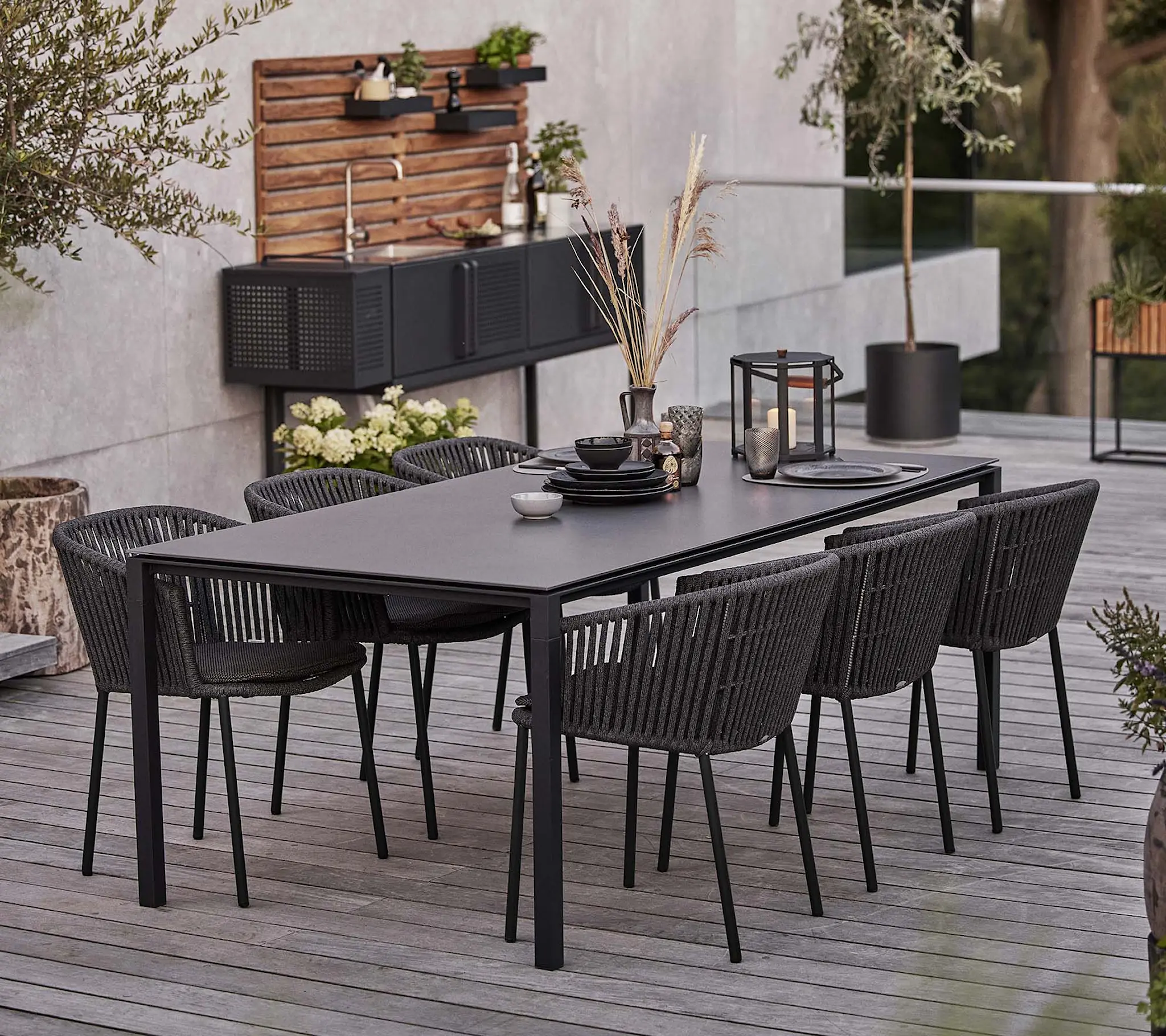 Moments Stol Stapelbar, Dark Grey