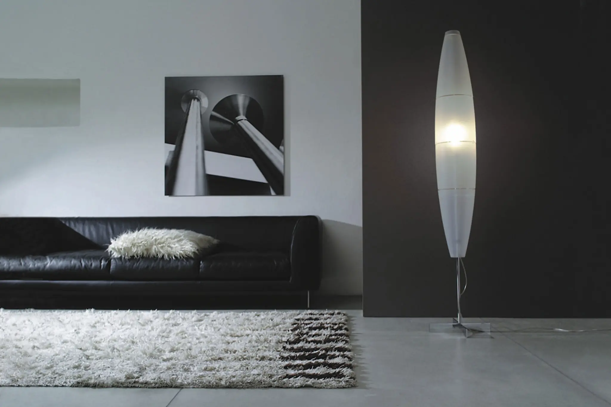 Havana - Golvlampa, Med dimmer, Krom