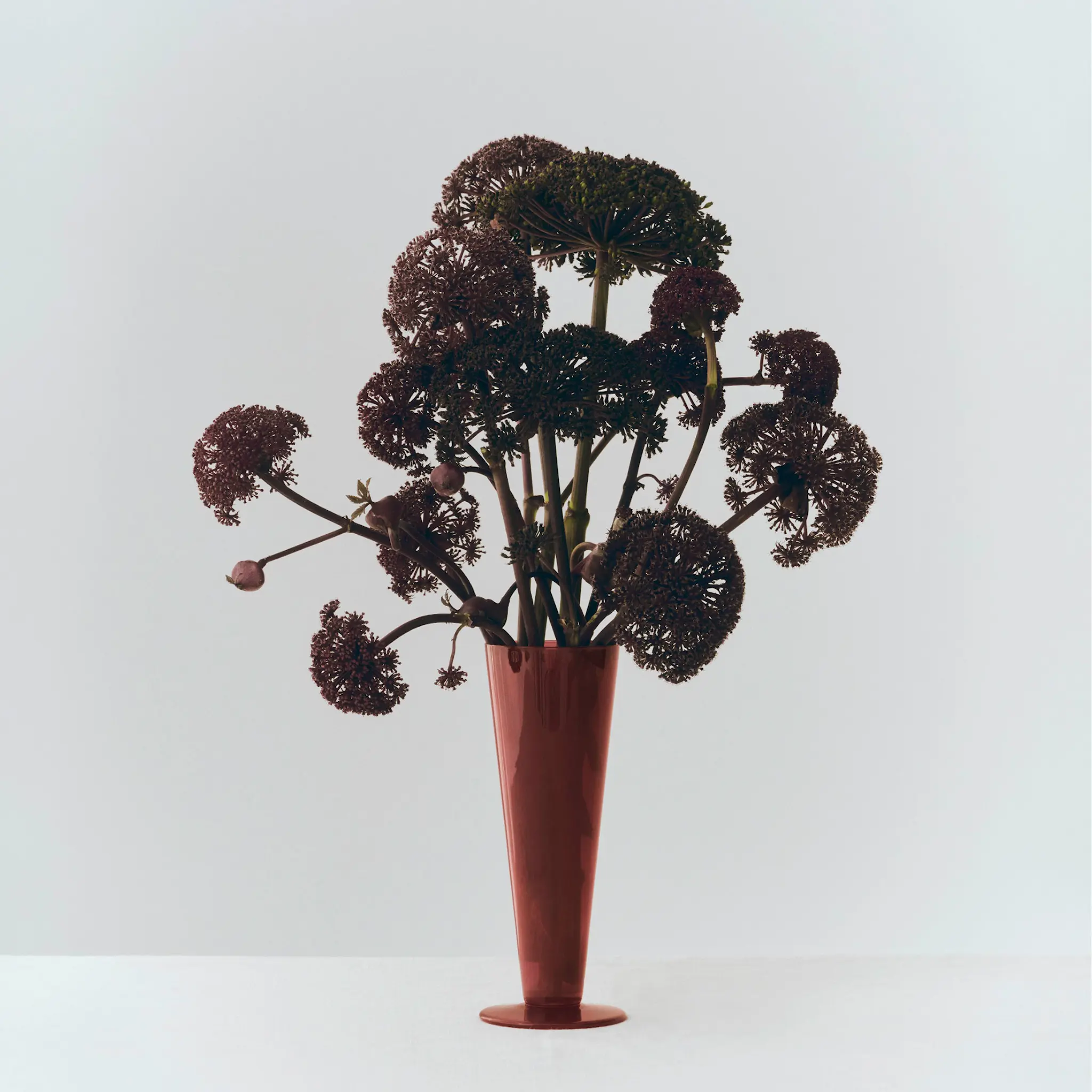 Conical Vase Medium Rose / dark red