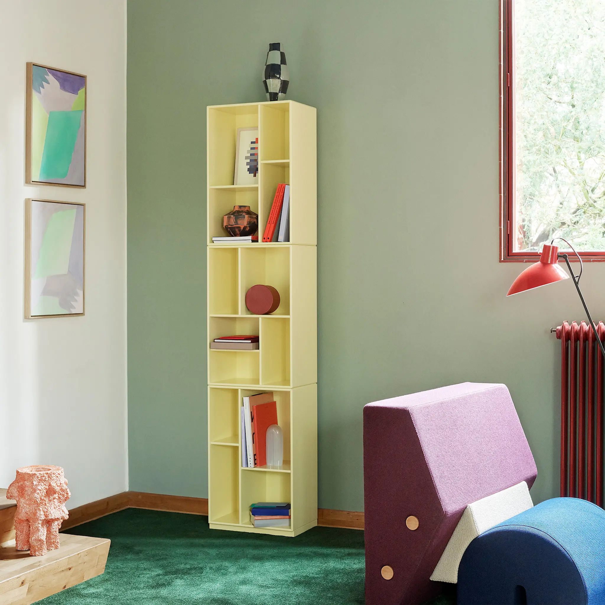Montana Selection Loom Slim bokhylla sockel 3 cm