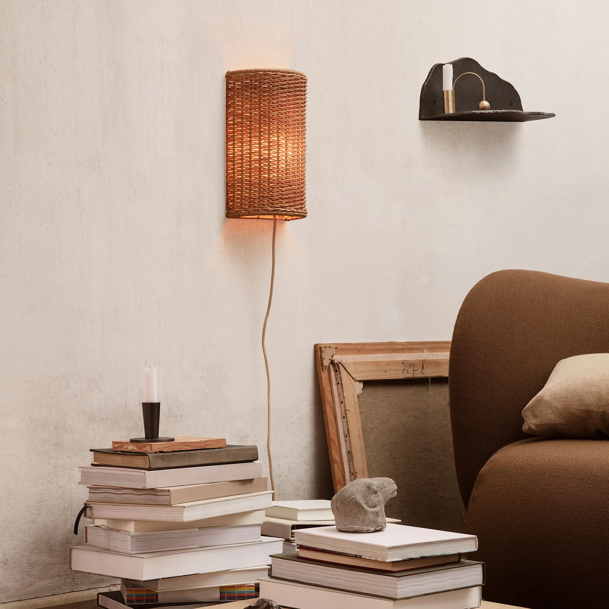 Dou lampskärm vägglampa