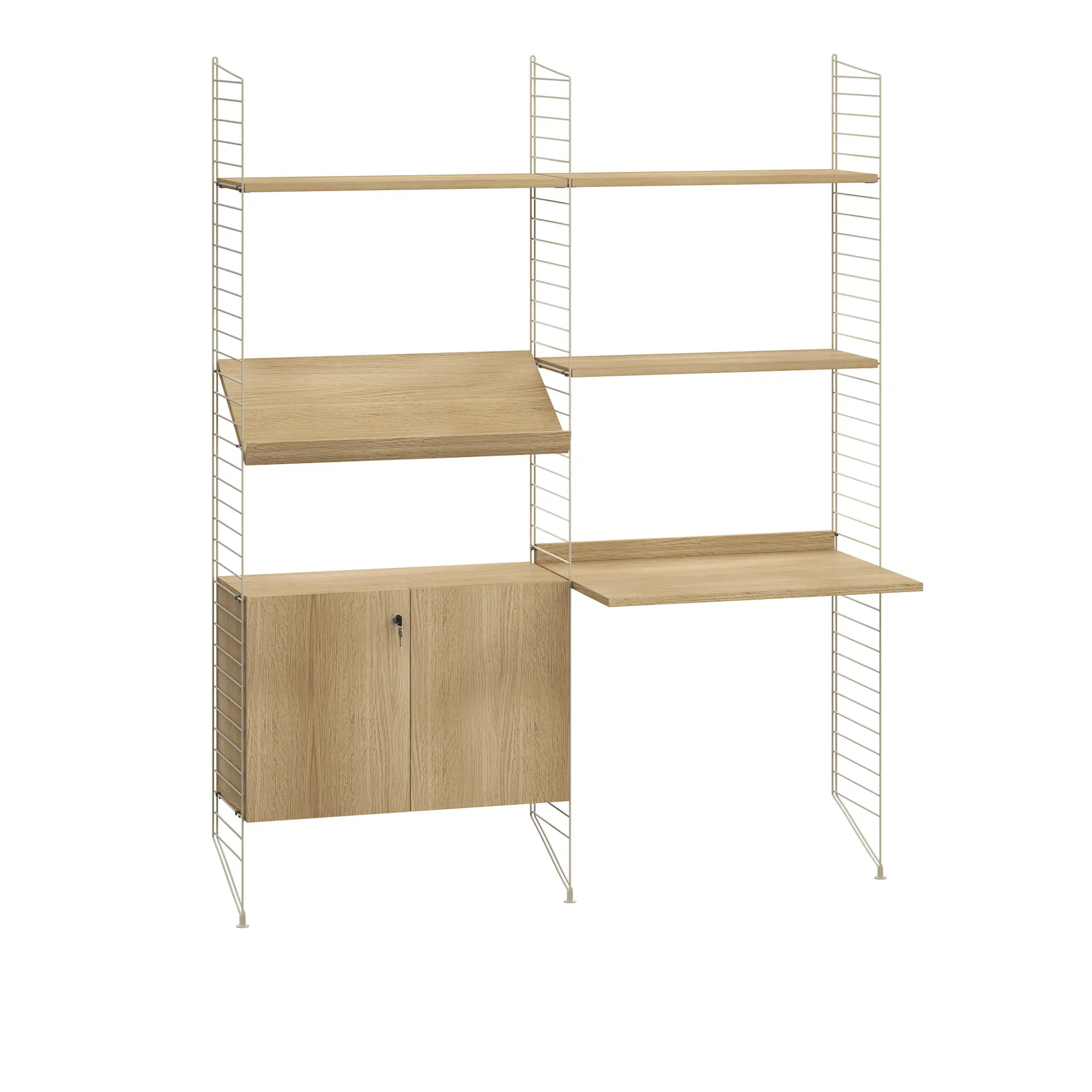 Kontor Hyllsystem I Ek / Svart