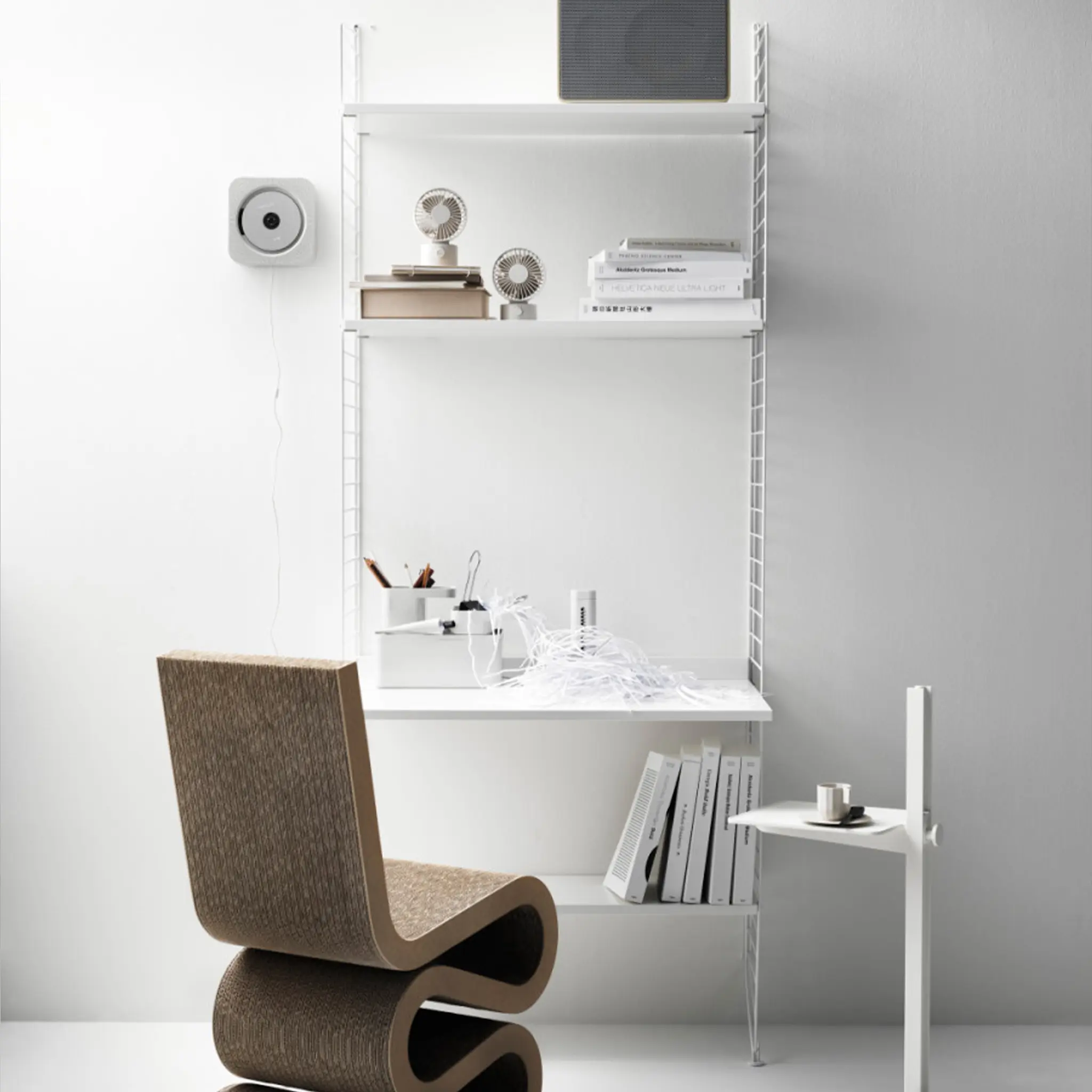 Kontor hyllsystem A svart/svart