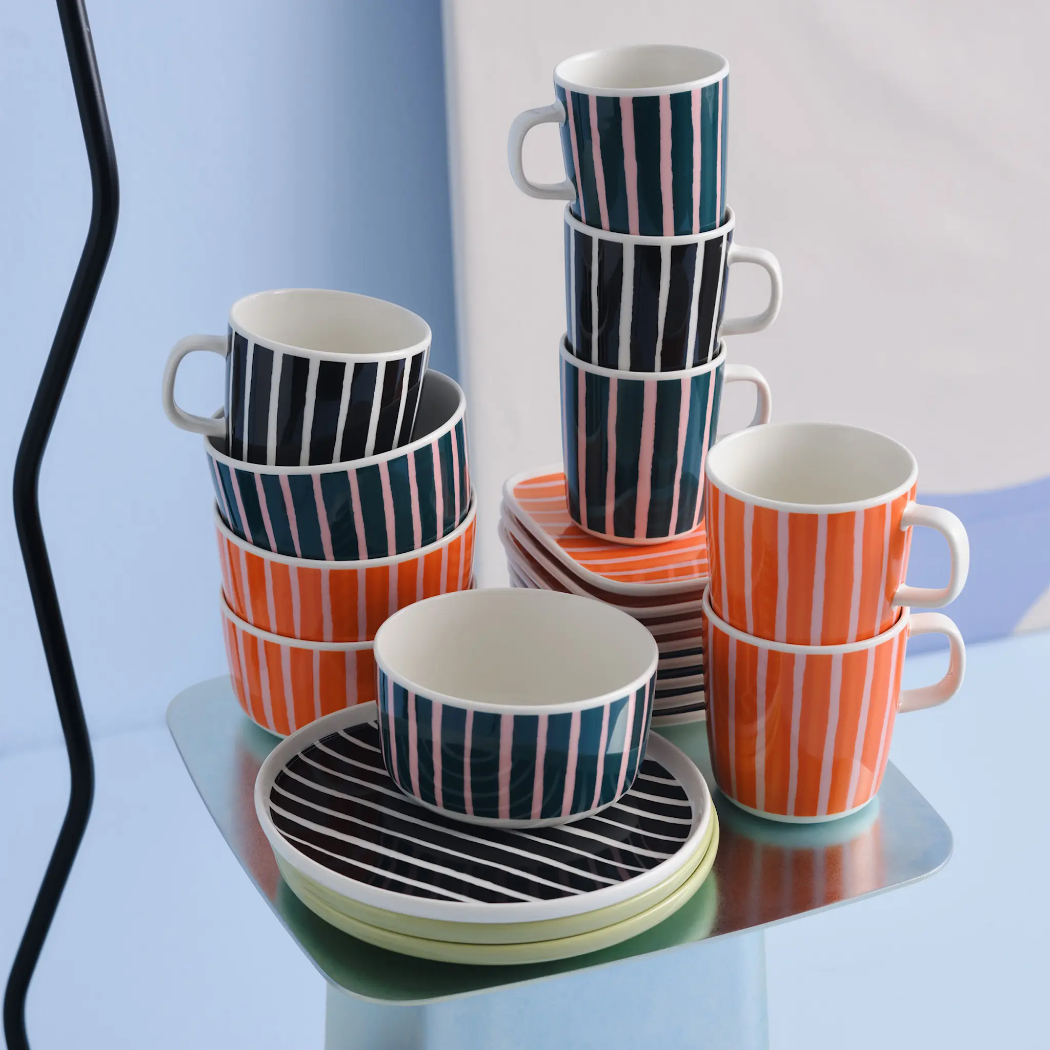 Piccolo White, Pink, Orange mugg 4 dl