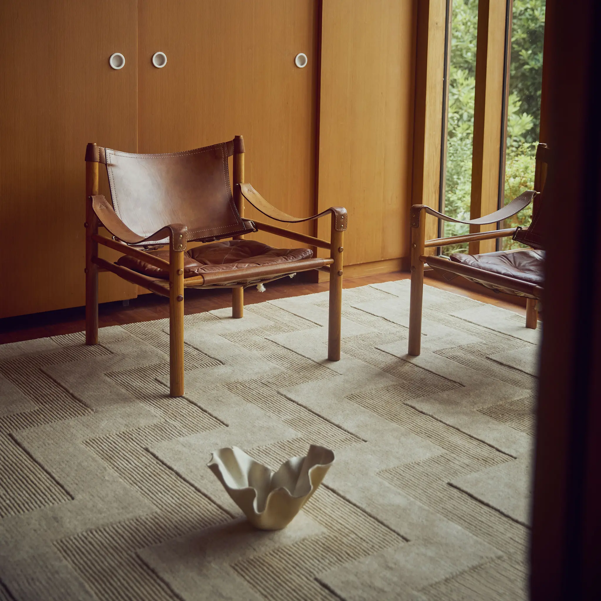 Valmont ullmatta beige-melange