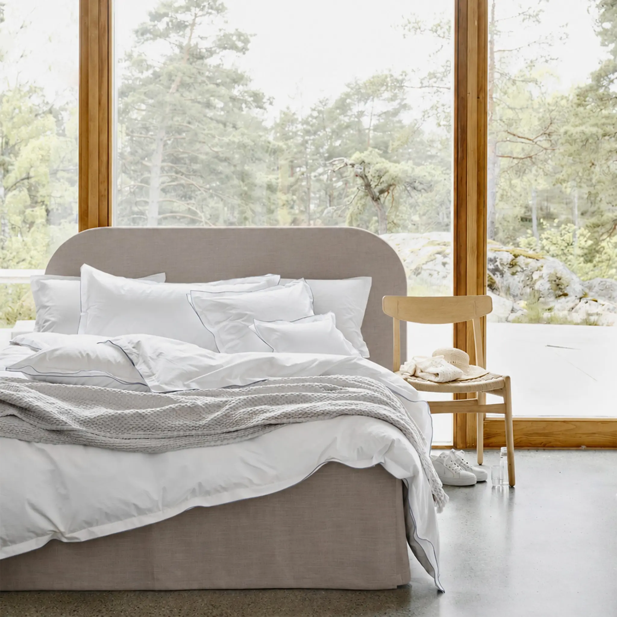 Bianca Linen Nature sänggavel
