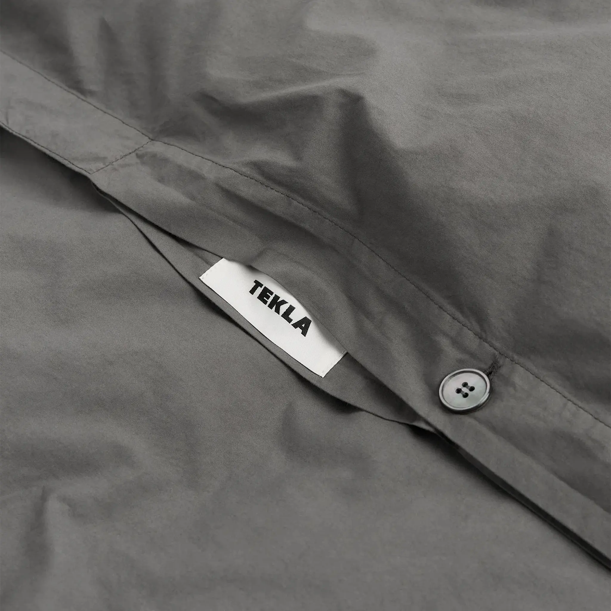 Percale Solid Dark Taupe påslakan