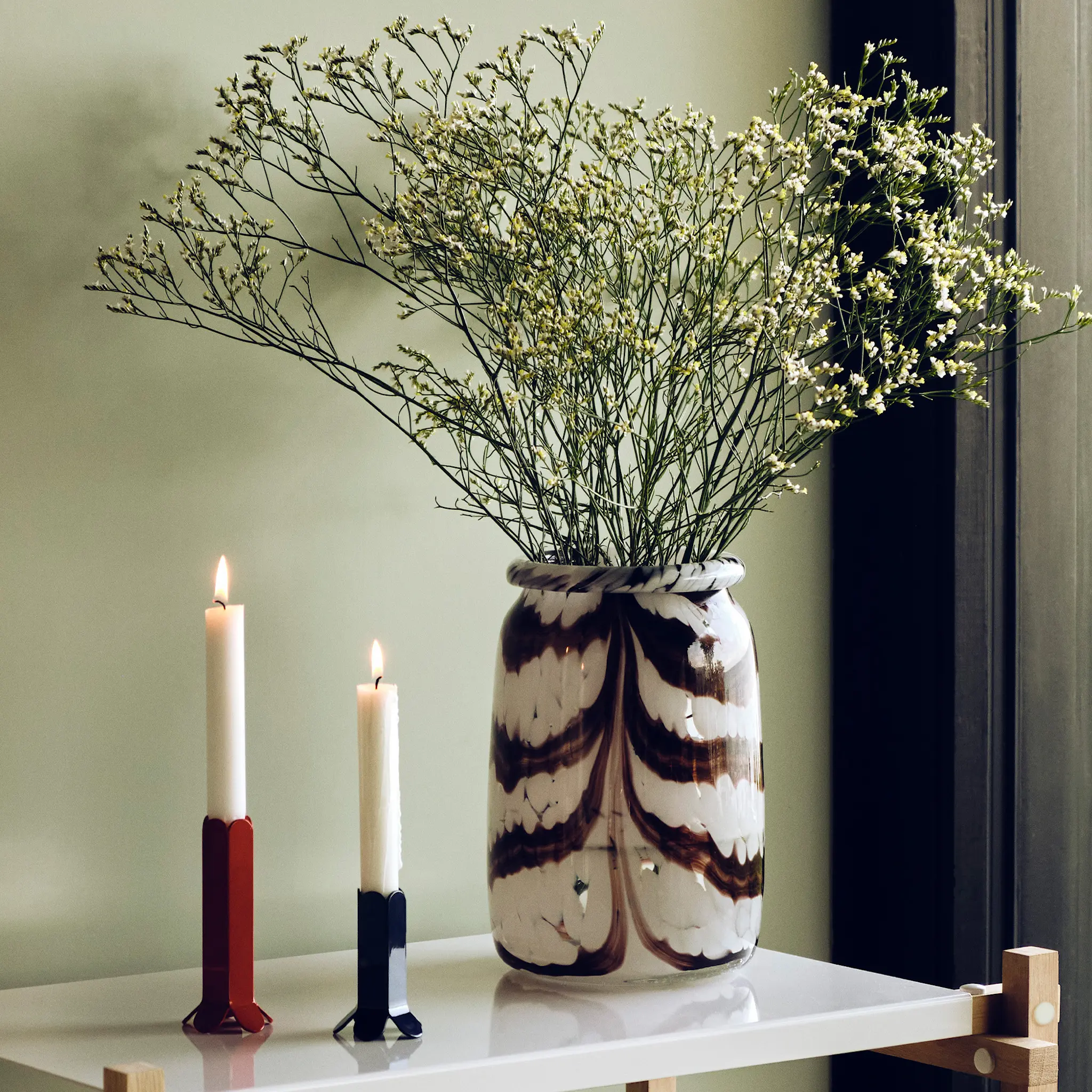 Arcs Candleholder Large Mirror