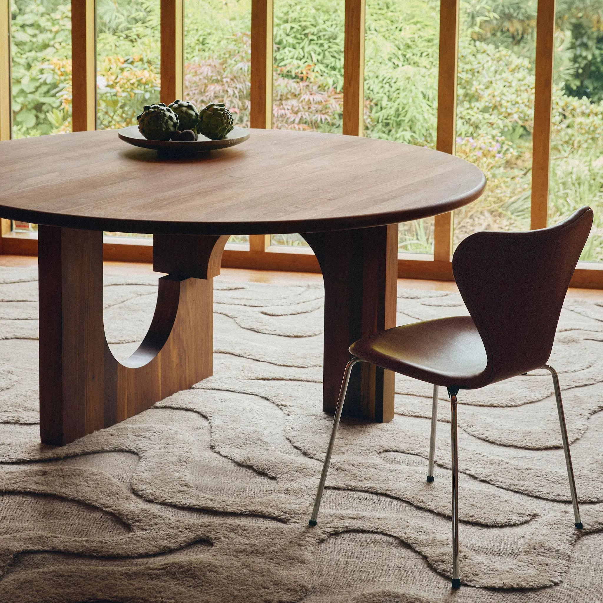 Norlander ullmatta beige-melange