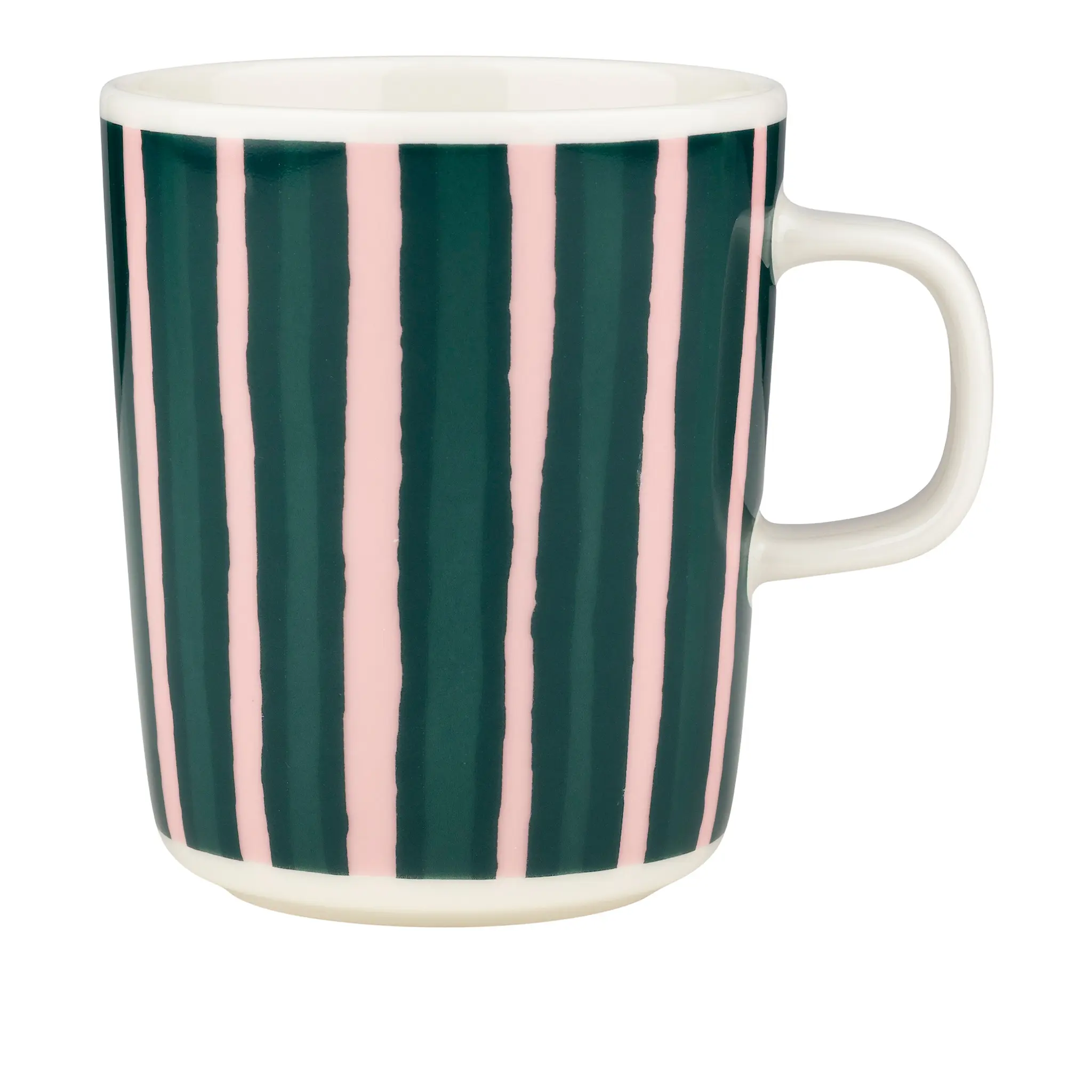 Oiva Piccolo White, Pink, Dk. Green mugg 2,5 dl