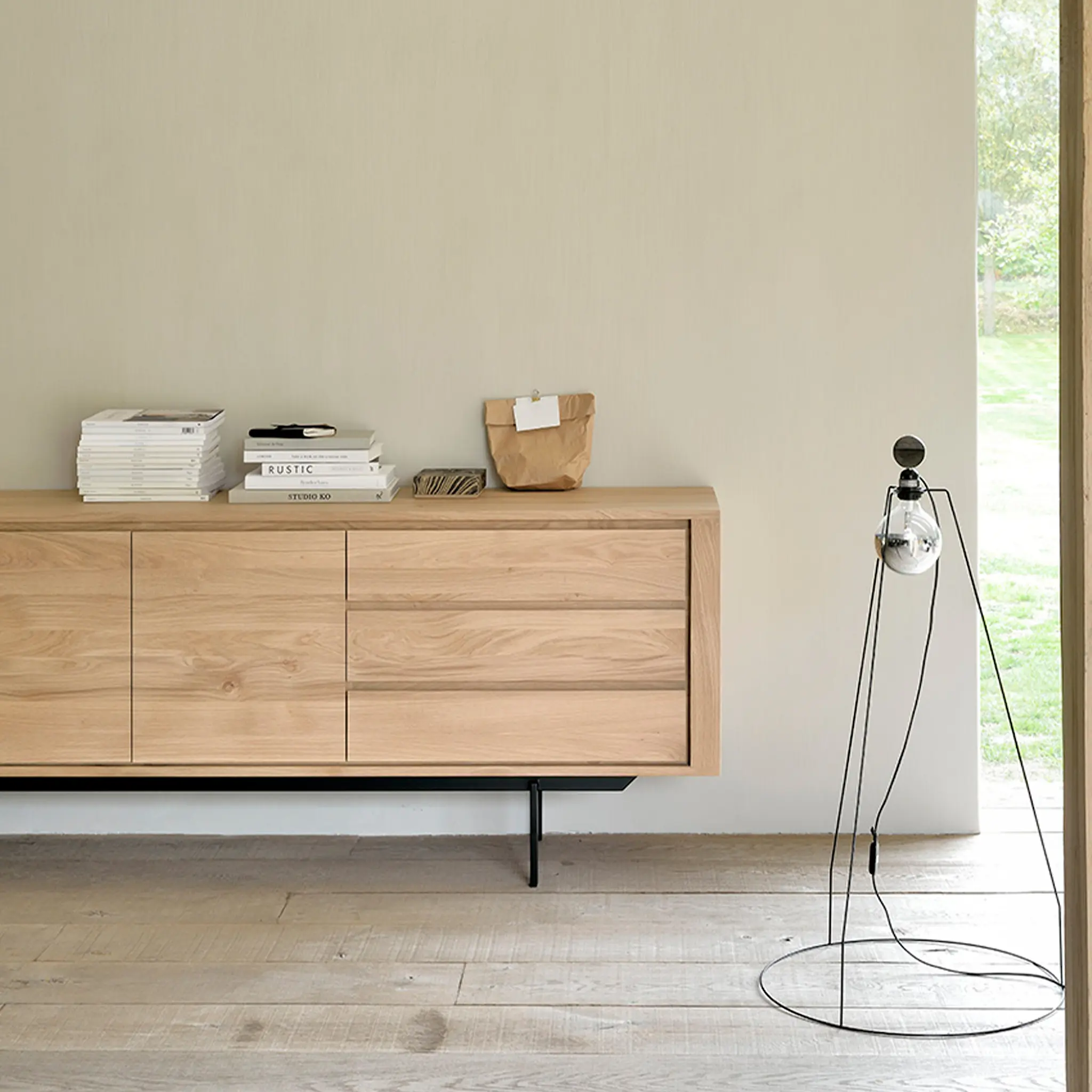 Oak Shadow Sideboard