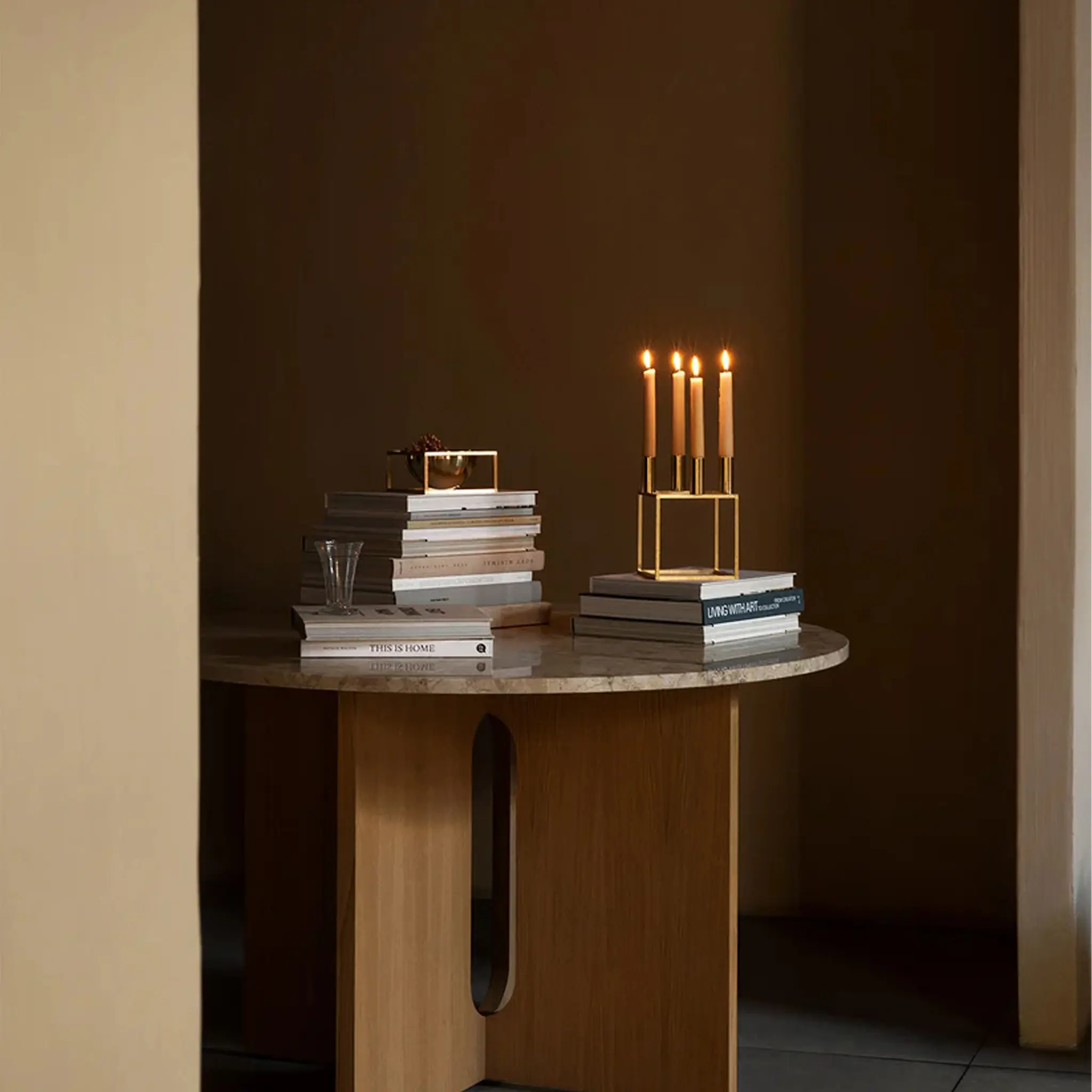 Kubus 4, Candle Holder, White