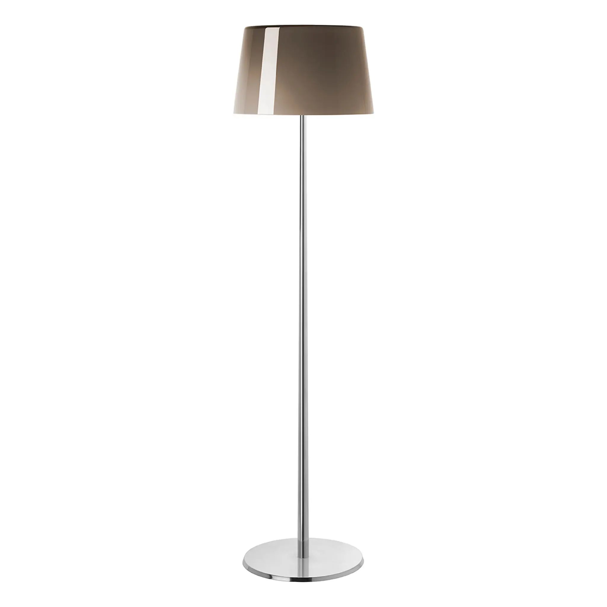 Lumiere XXL golvlampa vit skärm med svart krom fot dimbar