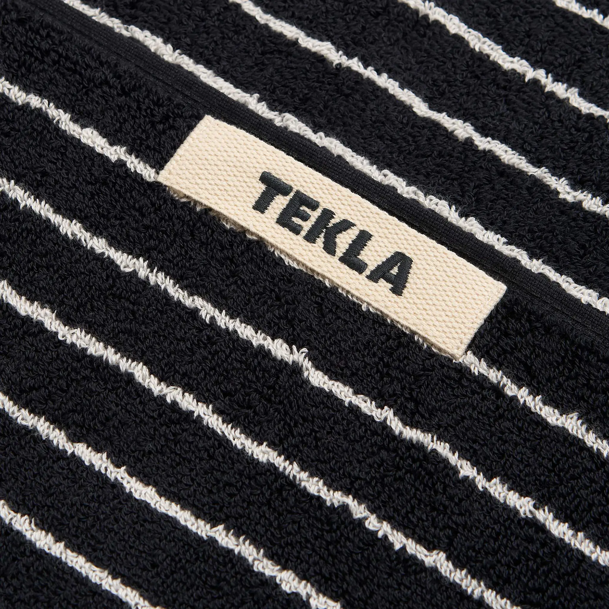 Terry Black Stripes handduk
