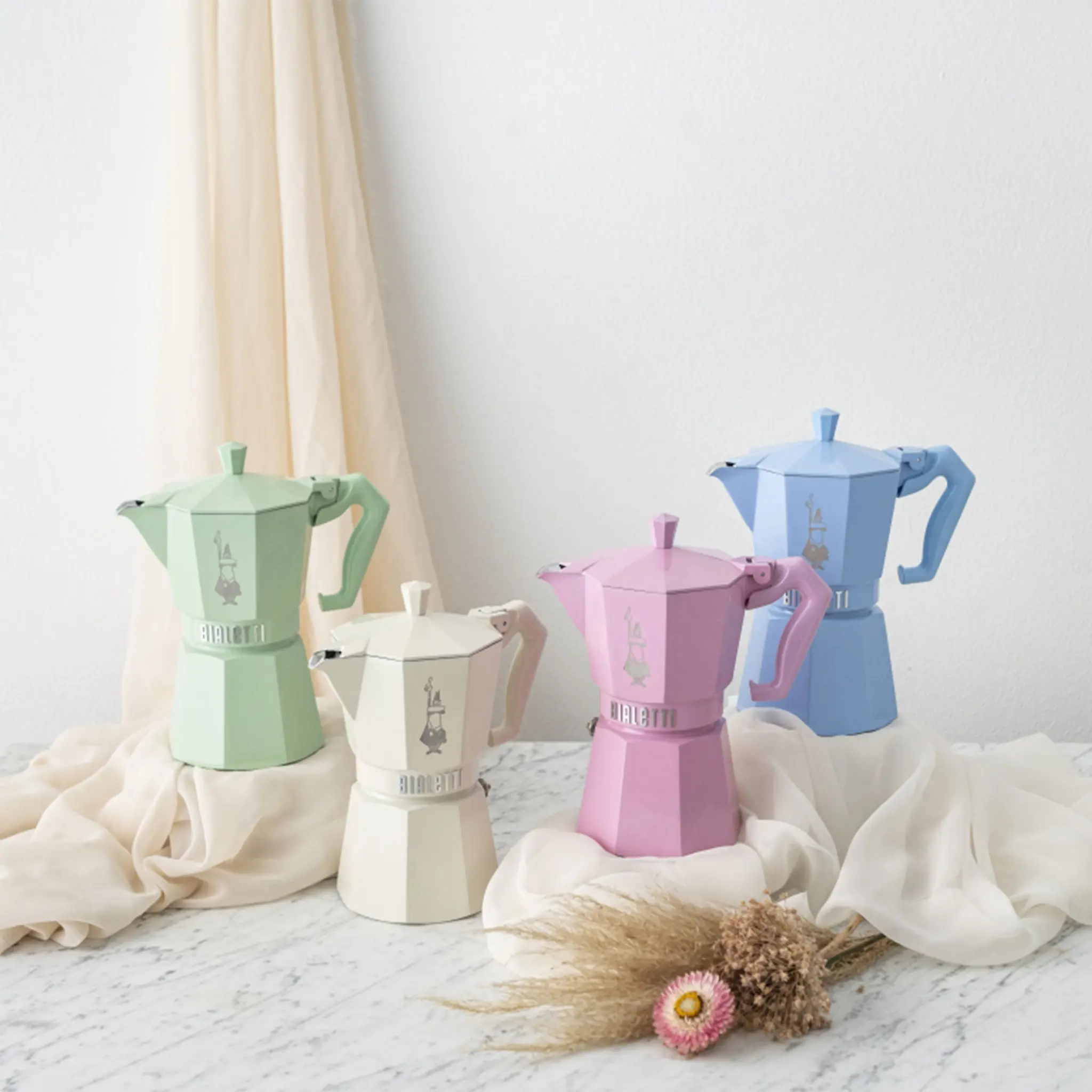 Moka exclusive 6 koppar blå