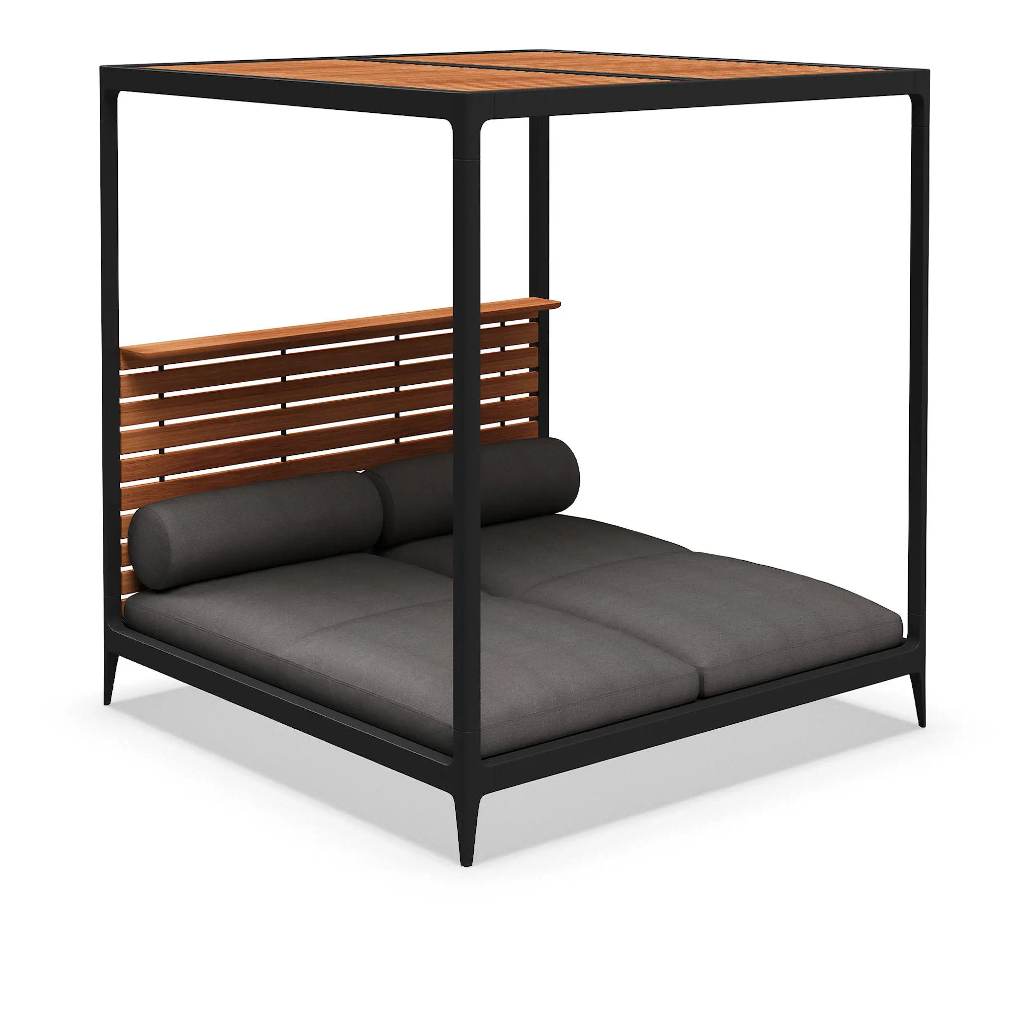 Grid Cabana Teak Back and Roof