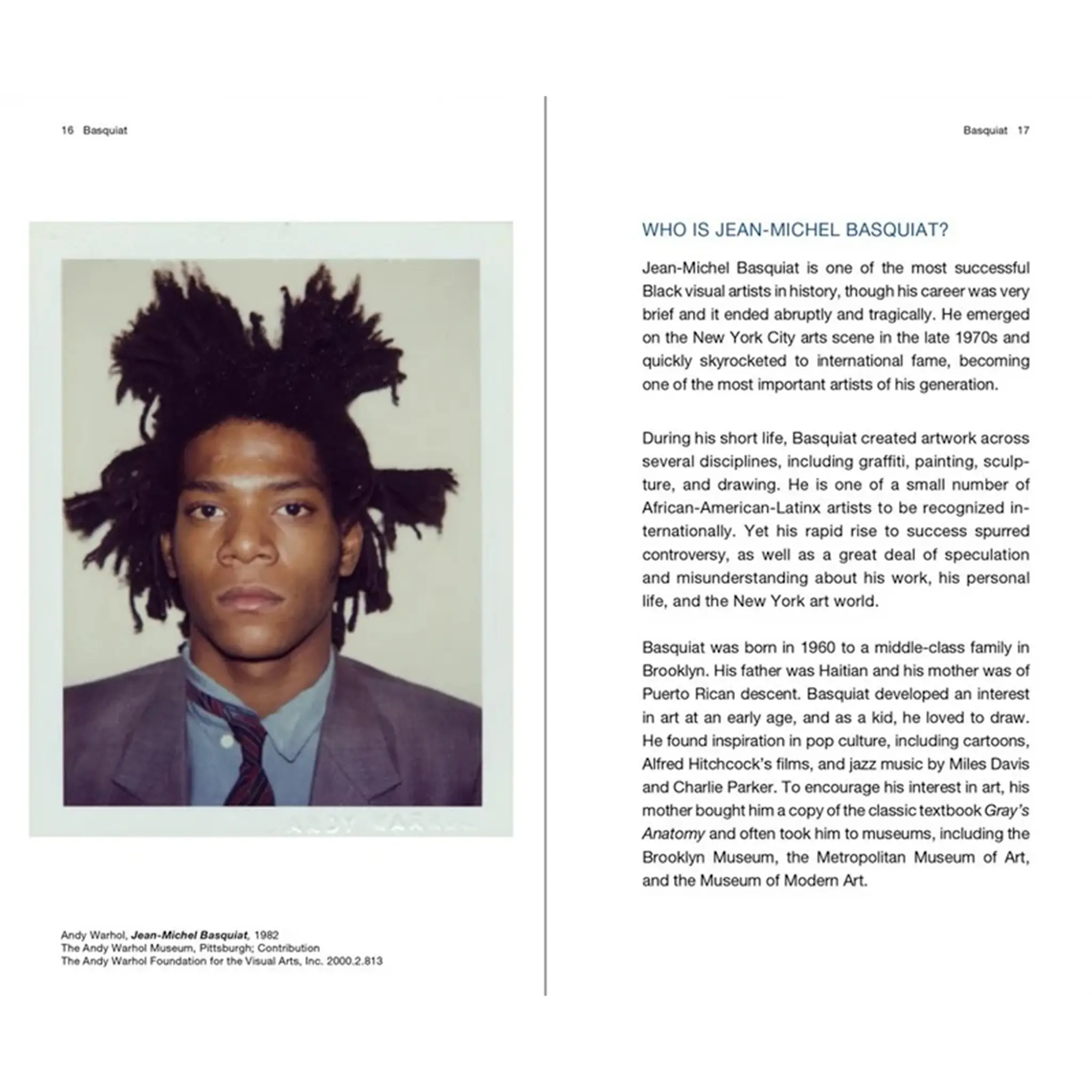 Jean-Michel Basquiat Handbook konstbok